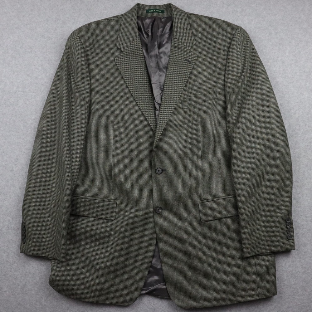 Lauren Ralph Lauren Blazer Mens 44L Silk/Wool Blazer Suit Jacket Sport Coat Gray